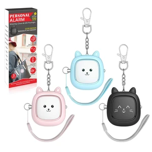 Personal Safety Alarm, 3 Pack Loud 130dB Siren Emergency Panic Alarm with LED Light, Easy Pull Pin Keychain Self-Defense Security Alarm for Women, Seniors, Kids Personal Safety Alarm, 3 Pack Loud 130dB Siren Emergency Panic Alarm with LED Light, Easy Pull Pin Keychain Self-Defense Security Alarm for Women, Seniors, Kids