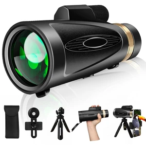 Monocular Telescope 80X100 HD High Power with Smartphone Adapter Tripod Larger Vision Monoculars for Adults with BAK4 Prism & FMC Lens Suitable for Bird Watching Hiking Monocular Telescope 80X100 HD High Power with Smartphone Adapter Tripod Larger Vision Monoculars for Adults with BAK4 Prism & FMC Lens Suitable for Bird Watching Hiking