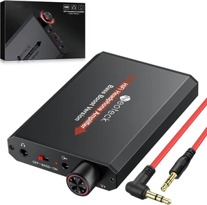 3.5mm Headphone Amp with Bass Boost HiFi Headphone Amplifier with Portable, 16-300 Ohm, Aluminum Matte Surface for Mac,Phones,iPad,MP3,MP4 Computers PS4 PS5 Controller-Black 3.5mm Headphone Amp with Bass Boost HiFi Headphone Amplifier with Portable, 16-300 Ohm, Aluminum Matte Surface for Mac,Phones,iPad,MP3,MP4 Computers PS4 PS5 Controller-Black