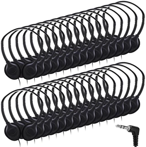 30 Pack Over Ear Wired Headphones Bulk for School Classroom Student, Adjustable Headband with 3.5mm Jack, Lightweight Design Earphones for Classroom Learning and Testing (Black) 30 Pack Over Ear Wired Headphones Bulk for School Classroom Student, Adjustable Headband with 3.5mm Jack, Lightweight Design Earphones for Classroom Learning and Testing (Black)