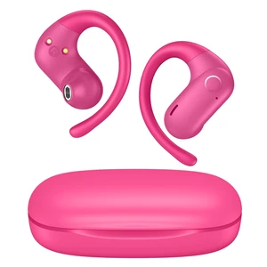 Open Ear Buds Wireless Earbuds 5.4 Bluetooth Headphones Deep Bass Sound,smart Touch Control,60Hrs Playtime Earphone with Earhooks for Running, Meeting, Workout-Hot Pink Open Ear Buds Wireless Earbuds 5.4 Bluetooth Headphones Deep Bass Sound,smart Touch Control,60Hrs Playtime Earphone with Earhooks for Running, Meeting, Workout-Hot Pink