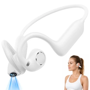 E12 Open Ear Headphones Bone Conduction Headphones with 8MP Camera Open-Air Wireless Bluetooth Headphones,Hi-Fi Stereo Running Earphones IP56 Waterproof AI Voice Assistant Headset for Sports(White) E12 Open Ear Headphones Bone Conduction Headphones with 8MP Camera Open-Air Wireless Bluetooth Headphones,Hi-Fi Stereo Running Earphones IP56 Waterproof AI Voice Assistant Headset for Sports(White)