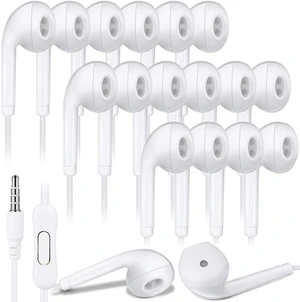 50 Pack Wired Ear Buds with Mic for Student, Simple, White Ear Headphones Wired Earbuds Bulk, with 3.5mm Plug, for School Classroom Library Museum Travel Plane Tablet 50 Pack Wired Ear Buds with Mic for Student, Simple, White Ear Headphones Wired Earbuds Bulk, with 3.5mm Plug, for School Classroom Library Museum Travel Plane Tablet