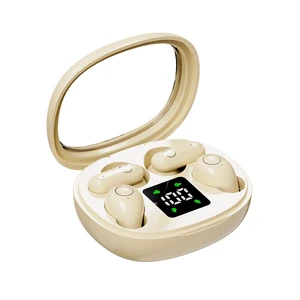 Wireless Bluetooth HeadsetTiny Size Invisible EarbudsSleep and Sports Earphones Set, 2 Pairs, Mini and Short Handle Designfor Work Sport Sleeping (Khaki) Wireless Bluetooth HeadsetTiny Size Invisible EarbudsSleep and Sports Earphones Set, 2 Pairs, Mini and Short Handle Designfor Work Sport Sleeping (Khaki)
