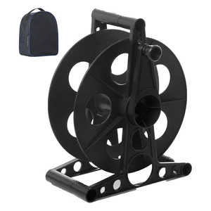 Cord Storage Reel with Handle Driven Easy to Use with Carrying Bag Holds up to 135 feetBlack Cord Storage Reel with Handle Driven Easy to Use with Carrying Bag Holds up to 135 feetBlack