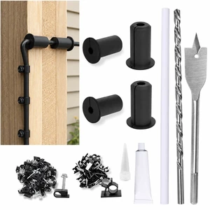 Starlink Cable Routing Kit, 3/4 Inch Wall Grommets and Drill Bits Wall Pass-through Kit, Spade and Extra-Long Drill Bits, Cable Clips, Protected Routing for Starlink Installation Starlink Cable Routing Kit, 3/4 Inch Wall Grommets and Drill Bits Wall Pass-through Kit, Spade and Extra-Long Drill Bits, Cable Clips, Protected Routing for Starlink Installation