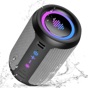 Portable Bluetooth Speaker with Lights, Bluetooth 5.4 Speaker, All Day Playtime,Powerful Crystal Clear Sound,15W Loud Stereo Sound, IPX7 Waterproof,TWS pairing for Home/Party/Outdoor/Travel,Gift Ideas Portable Bluetooth Speaker with Lights, Bluetooth 5.4 Speaker, All Day Playtime,Powerful Crystal Clear Sound,15W Loud Stereo Sound, IPX7 Waterproof,TWS pairing for Home/Party/Outdoor/Travel,Gift Ideas