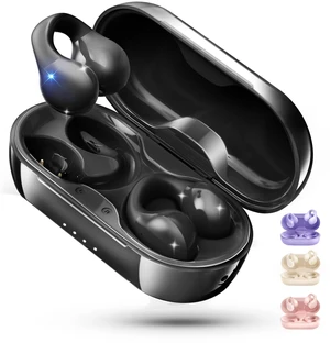 King Lucky i21 Open Ear Clip On Earbuds Wireless Bluetooth Ear Clip Headphones with Mic,Noise Cancelling, Waterproof IPX4,for Small Ears,Perfect for Running,Sports,Glasses Wearers (Black) King Lucky i21 Open Ear Clip On Earbuds Wireless Bluetooth Ear Clip Headphones with Mic,Noise Cancelling, Waterproof IPX4,for Small Ears,Perfect for Running,Sports,Glasses Wearers (Black)