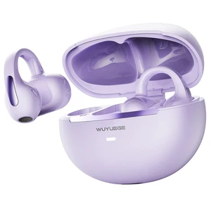 Clip On Earbuds, Open Ear Bluetooth 6.0 Wireless Headphones with Touch Control, Lightweight Ear Clip Design, Glasses Friendly Sports Earbuds for Running, Work & Travel, IPX6 Waterproof(purple) Clip On Earbuds, Open Ear Bluetooth 6.0 Wireless Headphones with Touch Control, Lightweight Ear Clip Design, Glasses Friendly Sports Earbuds for Running, Work & Travel, IPX6 Waterproof(purple)
