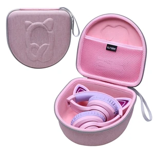 Kids Headphones Case for Cat Ear Kids Headphones, Pink (Only Case) Compatible with iClever BTH13 / HS01 / HS20 and Riwbox CT-7 / CT-7S / CF9 and ONITOO B90 Cat Ear Kids Headphones Kids Headphones Case for Cat Ear Kids Headphones, Pink (Only Case) Compatible with iClever BTH13 / HS01 / HS20 and Riwbox CT-7 / CT-7S / CF9 and ONITOO B90 Cat Ear Kids Headphones