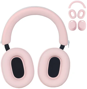 XM5 Sweat Covers Accessories for Sony WH-1000XM5 - Custom Pink Soft Silicone Case, 3-in-1 Headphone Covers with Ear Cover & Headband Cover & Shell Protector, Sweatproof & Washable XM5 Sweat Covers Accessories for Sony WH-1000XM5 - Custom Pink Soft Silicone Case, 3-in-1 Headphone Covers with Ear Cover & Headband Cover & Shell Protector, Sweatproof & Washable