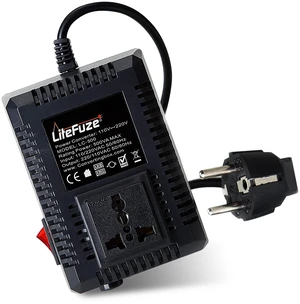 500 Watt Step Up/Step Down Travel Voltage Converter, 220/110v to 110/220v converter with Type E/F Plug Compatible with Hair Straightener, Camera, Laptop & More 500 Watt Step Up/Step Down Travel Voltage Converter, 220/110v to 110/220v converter with Type E/F Plug Compatible with Hair Straightener, Camera, Laptop & More
