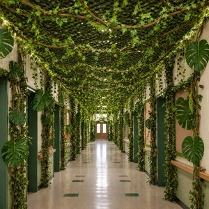 88-Piece Jungle Party Decorations, 10 x 13 ft Rainforest Backdrop with Faux Vines, Monstera Leaves & 24 Ivy Vines for Safari Birthdays and Classroom Decor 88-Piece Jungle Party Decorations, 10 x 13 ft Rainforest Backdrop with Faux Vines, Monstera Leaves & 24 Ivy Vines for Safari Birthdays and Classroom Decor