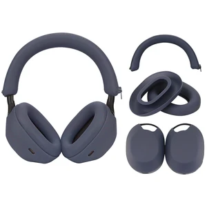 Silicone Sweat Case Cover for Sony WH-1000XM5 Headphones,Embody Headphone Case Covers for Earpads/Headband/Shell, Sweatproof Soft Silicone AccessoriesBlue Silicone Sweat Case Cover for Sony WH-1000XM5 Headphones,Embody Headphone Case Covers for Earpads/Headband/Shell, Sweatproof Soft Silicone AccessoriesBlue