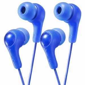 Gumy in Ear Earbud Headphones, Powerful Sound, Comfortable and Secure Fit, Silicone Ear Pieces S/M/L - HAFX7A (Blue) One Size, 1 Count (Pack of 2) Gumy in Ear Earbud Headphones, Powerful Sound, Comfortable and Secure Fit, Silicone Ear Pieces S/M/L - HAFX7A (Blue) One Size, 1 Count (Pack of 2)