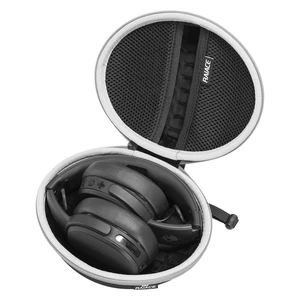 Hard Travel Carrying Case Compatible with Skullcandy Crusher Over-Ear Headphones. (Case Only, Not Include The Device) (Black(Gray Zipper)) Hard Travel Carrying Case Compatible with Skullcandy Crusher Over-Ear Headphones. (Case Only, Not Include The Device) (Black(Gray Zipper))