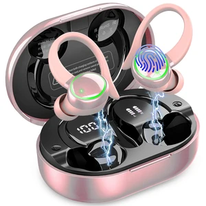 Wireless Earbuds, Bluetooth Headphones Sports, IP7 Waterproof Headset with Earhook Workout, 50H Playback Over-Ear Buds with ENC Noise Cancelling Mic, Deep Bass Fitness Earphones Gym Running Wireless Earbuds, Bluetooth Headphones Sports, IP7 Waterproof Headset with Earhook Workout, 50H Playback Over-Ear Buds with ENC Noise Cancelling Mic, Deep Bass Fitness Earphones Gym Running