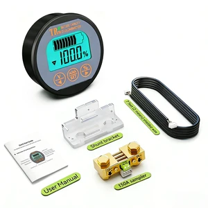 AILI Battery Monitor with Shunt, 8-120V 0-100A Voltage Current Meter, State of Charge Display up to 999AH, Compatible with LiFePO4 Lithium AGM Gel for RV Camper Caravan Boat Solar Off-Grid AILI Battery Monitor with Shunt, 8-120V 0-100A Voltage Current Meter, State of Charge Display up to 999AH, Compatible with LiFePO4 Lithium AGM Gel for RV Camper Caravan Boat Solar Off-Grid