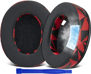 Cooling-Gel Earpads Replacement for Sony WH-1000XM4 (WH1000XM4) Headphones, Ear Pads Cushions with High-Density Noise Isolation Foam, Added Thickness, Without Affecting Sensor - Red Storm Cooling-Gel Earpads Replacement for Sony WH-1000XM4 (WH1000XM4) Headphones, Ear Pads Cushions with High-Density Noise Isolation Foam, Added Thickness, Without Affecting Sensor - Red Storm