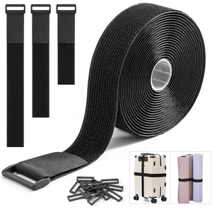 1.5''x 16Ft Heavy Duty Hook and Loop Straps with 15 Buckles Adjustable, Cut-to-Length, Reusable Cinch Straps for Securing Cables, Hoses, Pipes, and More 1.5''x 16Ft Heavy Duty Hook and Loop Straps with 15 Buckles Adjustable, Cut-to-Length, Reusable Cinch Straps for Securing Cables, Hoses, Pipes, and More