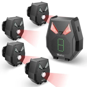 Solar Wireless Driveway Alarm, Outdoor Motion Sensor Detector Alarms Driveway Alert System 2000ft Long Range with Rechargeable Battery, Outside Weatherproof/Expandable (1 Receiver and 4 sensors) Solar Wireless Driveway Alarm, Outdoor Motion Sensor Detector Alarms Driveway Alert System 2000ft Long Range with Rechargeable Battery, Outside Weatherproof/Expandable (1 Receiver and 4 sensors)