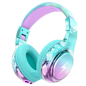 Kids Bluetooth Headphones with mic, 74/85dB Limited, 65H Playtime Fast charging, Bluetooth 5.4, foldable over-ear, AUX for iPad, tablet, airplane, Wireless headphones for kids, Bolt Series Kids Bluetooth Headphones with mic, 74/85dB Limited, 65H Playtime Fast charging, Bluetooth 5.4, foldable over-ear, AUX for iPad, tablet, airplane, Wireless headphones for kids, Bolt Series