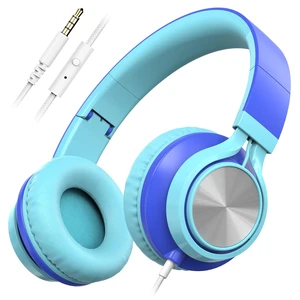 Kids School Headphones with Microphone & 3.5mm Jack, Sky Blue K-12 School & Daily Use, Comfortable, Kids & Teens, Lightweight, Duarable, Adjustable & Foldable, For Online Learning Kids School Headphones with Microphone & 3.5mm Jack, Sky Blue K-12 School & Daily Use, Comfortable, Kids & Teens, Lightweight, Duarable, Adjustable & Foldable, For Online Learning