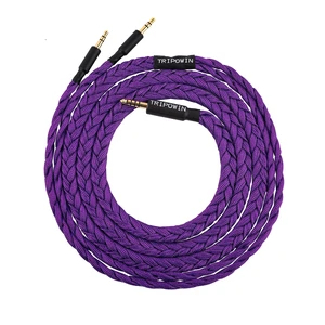 Tripowin GranVia Upgraded OFC Headphone Replacement Cable Dual 3.5mm Connector to 4.4mm TRRRS Stereo Headphone Cable,for HE4XX/HE-400i/HE400se/Goldplanar/Focal ELEGIA, Purple, 1.5m Tripowin GranVia Upgraded OFC Headphone Replacement Cable Dual 3.5mm Connector to 4.4mm TRRRS Stereo Headphone Cable,for HE4XX/HE-400i/HE400se/Goldplanar/Focal ELEGIA, Purple, 1.5m