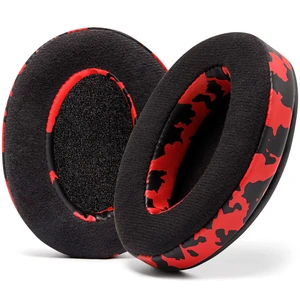 PadZ Velour - Earpads for Audio Technica, HyperX, Arctis & More Made by Wicked Cushions Extra Thick Also fits Logitech G Pro X & 50+ Additional Models Red Camo PadZ Velour - Earpads for Audio Technica, HyperX, Arctis & More Made by Wicked Cushions Extra Thick Also fits Logitech G Pro X & 50+ Additional Models Red Camo