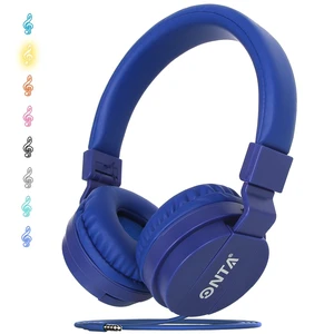Kids Headphones for Boys Girls - Child Student Headset Wired Toddler Earphones School Teen on Ear for Ipad Computer Smart Phone Fire Tablet Laptop Plane Travel Game, Dark Blue Kids Headphones for Boys Girls - Child Student Headset Wired Toddler Earphones School Teen on Ear for Ipad Computer Smart Phone Fire Tablet Laptop Plane Travel Game, Dark Blue