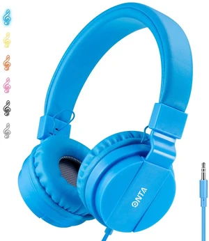 Kids Headphones for Boys Girls - Child Student Headset Wired Plug Toddler Earphones School Teen on Ear for Ipad Computer Smart Phone Fire Tablet Laptop Plane Travel Game, Blue Kids Headphones for Boys Girls - Child Student Headset Wired Plug Toddler Earphones School Teen on Ear for Ipad Computer Smart Phone Fire Tablet Laptop Plane Travel Game, Blue