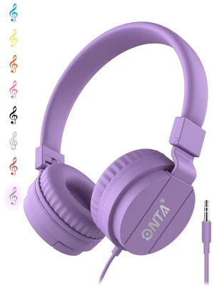 ® Foldable on Ear Headphones for Children, Adjustable Lightweight Earphones for Phones/iPhone/Tablets/iPad/PC/MP3/MP4 (Purple) ® Foldable on Ear Headphones for Children, Adjustable Lightweight Earphones for Phones/iPhone/Tablets/iPad/PC/MP3/MP4 (Purple)