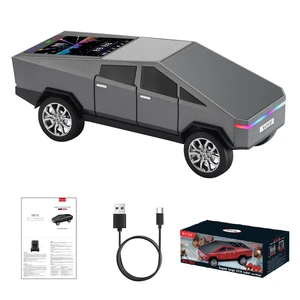 WS-580 Cyberpunk Truck Bluetooth Speaker with Display (Gray) Cyberpunk Truck Design, Display Screen & LED Lights, TWS Stereo & FM Radio, USB/TF Playback, Built-In Mic WS-580 Cyberpunk Truck Bluetooth Speaker with Display (Gray) Cyberpunk Truck Design, Display Screen & LED Lights, TWS Stereo & FM Radio, USB/TF Playback, Built-In Mic