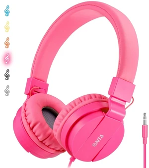 Kids Headphones for Boys Girls - Child Student Headset Wired Plug Toddler Earphones School Teen on Ear for Ipad Computer Smart Phone Fire Tablet Laptop Plane Travel Game, Pink Kids Headphones for Boys Girls - Child Student Headset Wired Plug Toddler Earphones School Teen on Ear for Ipad Computer Smart Phone Fire Tablet Laptop Plane Travel Game, Pink