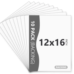 10 Pack White Backing Board, 12x16 Uncut Picture Frame Mat Boards Acid Free Matte Backerboards for Pictures, Photos, and Prints 10 Pack White Backing Board, 12x16 Uncut Picture Frame Mat Boards Acid Free Matte Backerboards for Pictures, Photos, and Prints