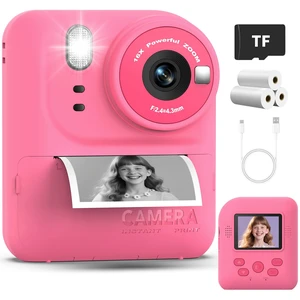 Kids Instant Print Camera Toys,1080P HD Toddler Digital Video Camera,Christmas Birthday Gifts for Girls Boys Age 3-12 Year Old - TF Card Included (Red) Kids Instant Print Camera Toys,1080P HD Toddler Digital Video Camera,Christmas Birthday Gifts for Girls Boys Age 3-12 Year Old - TF Card Included (Red)