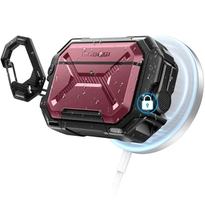IP68 Waterproof Case for AirPods Pro 3, Red Compatible with MagSafe, Military Grade Protective for ipods Pro 3 Hard Shell with Secure Lock, Keychain & Phone Stand (2025) IP68 Waterproof Case for AirPods Pro 3, Red Compatible with MagSafe, Military Grade Protective for ipods Pro 3 Hard Shell with Secure Lock, Keychain & Phone Stand (2025)