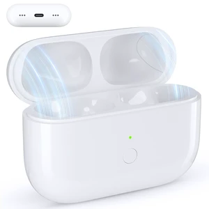 Charging Case Replacement Compatible with Airpod Pro 2 Charging Case(USB-C) for Airpods Pro 1st 2nd Generation Charging Case with Bluetooth Pairing Sync Button, Support Wireless Charging Case, White Charging Case Replacement Compatible with Airpod Pro 2 Charging Case(USB-C) for Airpods Pro 1st 2nd Generation Charging Case with Bluetooth Pairing Sync Button, Support Wireless Charging Case, White