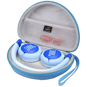 Case for JBL Junior 320 / Junior 320BT / JR 300BT Kids Headphones -Blue Carrying Case, Water-resistant & Shock-resistant, Soft Inner Lining Protects Headphones, Mesh Pocket Stores USB Cables Case for JBL Junior 320 / Junior 320BT / JR 300BT Kids Headphones -Blue Carrying Case, Water-resistant & Shock-resistant, Soft Inner Lining Protects Headphones, Mesh Pocket Stores USB Cables
