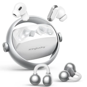 2-in-1 Wireless Earbuds, in-Ear & Open Ear Clip-On Earbuds Comfortable fit, Bluetooth Headphones 5.4 with Noise Cancelling Mic, Power Swap Charging, Up to 50H, White 2-in-1 Wireless Earbuds, in-Ear & Open Ear Clip-On Earbuds Comfortable fit, Bluetooth Headphones 5.4 with Noise Cancelling Mic, Power Swap Charging, Up to 50H, White
