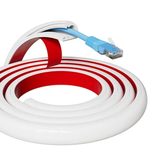 78" Silicone Cord Hider for 1 Cord,Flexible Side-Opening White Cord Covers for Wires on Wall Mount TV,Easier Setup for Home Office Self-Adhesive Cable Management Wire Hider,0.54" W x 0.39" H 78" Silicone Cord Hider for 1 Cord,Flexible Side-Opening White Cord Covers for Wires on Wall Mount TV,Easier Setup for Home Office Self-Adhesive Cable Management Wire Hider,0.54" W x 0.39" H