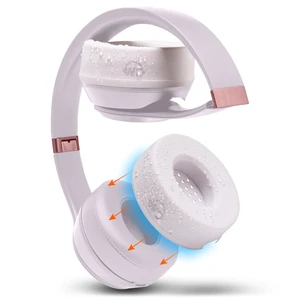 SweatZ Beats Solo - Patented Sweat Covers for Beats Solo 4, 3 & 2 Made by Wicked Cushions Made with Premium Silicone, Sweatproof, Washable & Preserves Comfort Cloud Pink SweatZ Beats Solo - Patented Sweat Covers for Beats Solo 4, 3 & 2 Made by Wicked Cushions Made with Premium Silicone, Sweatproof, Washable & Preserves Comfort Cloud Pink