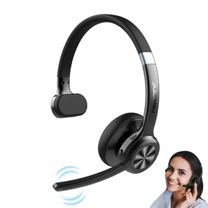 Trucker Bluetooth Headset, Wireless Headset with Microphone ENC Noise Cancelling & Mute Button, 30H Talk Time, Bluetooth 5.2 Headphones for Work, Office, Call Center Trucker Bluetooth Headset, Wireless Headset with Microphone ENC Noise Cancelling & Mute Button, 30H Talk Time, Bluetooth 5.2 Headphones for Work, Office, Call Center