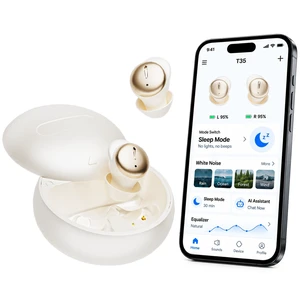T35 Sleep Earbuds for Side Sleepers, Bluetooth 6.0 Mini Noise Cancelling Earbuds with ANC, Sleep Mode, App White Noise and EQ, 48H Playtime, Comfortable Low-Profile Fit Sleep Headphones (Skin) T35 Sleep Earbuds for Side Sleepers, Bluetooth 6.0 Mini Noise Cancelling Earbuds with ANC, Sleep Mode, App White Noise and EQ, 48H Playtime, Comfortable Low-Profile Fit Sleep Headphones (Skin)