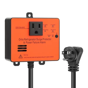 Refrigerator Surge Protector & Power Failure Alarm, Protects Against Voltage Abnormalities, with LED Indicator Light & 110dB Alarm, Ideal for Refrigerators, Freezers, and Sewage Refrigerator Surge Protector & Power Failure Alarm, Protects Against Voltage Abnormalities, with LED Indicator Light & 110dB Alarm, Ideal for Refrigerators, Freezers, and Sewage