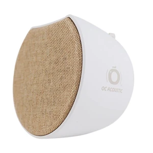Newport Plug-in Outlet Speaker with Bluetooth 5.1 and Built-in USB Type-A Charging Port (Champagne/White) Newport Plug-in Outlet Speaker with Bluetooth 5.1 and Built-in USB Type-A Charging Port (Champagne/White)