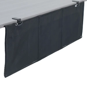 Black Clamp-on 48 inch Desk Cable Management Sleeve, DESK-SKIRT-48P Privacy Desk Skirt, Cable Organizer, Wire Hider Kit Panel System Black Clamp-on 48 inch Desk Cable Management Sleeve, DESK-SKIRT-48P Privacy Desk Skirt, Cable Organizer, Wire Hider Kit Panel System