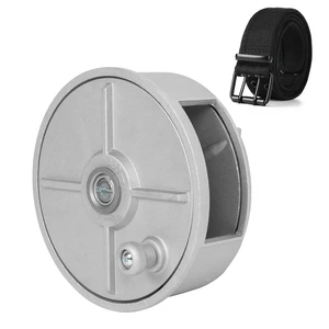 Tie Wire Reel Kit, Aluminum Rewindable Dispenser with Black Work Belt Compatible with 12-18 Gauge Wire, Ambidextrous Design for Left or Right-Handed Use, Ideal for Rebar Tying and Construction Tie Wire Reel Kit, Aluminum Rewindable Dispenser with Black Work Belt Compatible with 12-18 Gauge Wire, Ambidextrous Design for Left or Right-Handed Use, Ideal for Rebar Tying and Construction