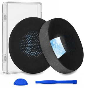 Replacement Ear Pads for Jabra Evolve2 65 (Evolve 2 65MS 65UC MS UC)/Evolve2 40 (40UC 40MS USB)/Elite 45h On-Ear Wireless Headset, Earpads Ear Cushions Ear Cups Cover Repair Parts (Jet Black) Replacement Ear Pads for Jabra Evolve2 65 (Evolve 2 65MS 65UC MS UC)/Evolve2 40 (40UC 40MS USB)/Elite 45h On-Ear Wireless Headset, Earpads Ear Cushions Ear Cups Cover Repair Parts (Jet Black)
