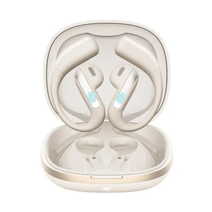 Open Ear Bluetooth 5.3 Earbuds, Wireless Headphones Sport Over Earphones Built-in Mic with Ear Hooks, 58H Playtime Ear Buds Fast Charging, IPX7 Waterproof for Running/Workout-Off White Open Ear Bluetooth 5.3 Earbuds, Wireless Headphones Sport Over Earphones Built-in Mic with Ear Hooks, 58H Playtime Ear Buds Fast Charging, IPX7 Waterproof for Running/Workout-Off White